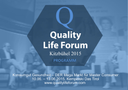 5 Minutes - Quality Life Forum KitzbÃ¼hel 2015