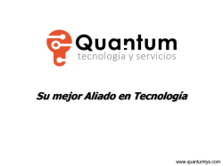 Diapositiva 1 - Quantum TecnologÃ­a y Servicios