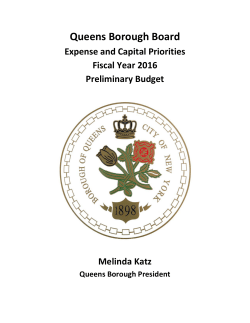 the FY16 Preliminary Budget Response