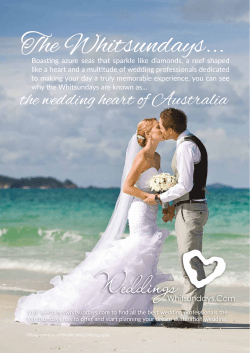 your guide to weddings in the whitsundays