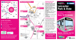 combined timetable - QuickSilver Park & Ride Leicester