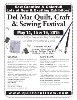 Del Mar Quilt, Craft & Sewing Festival
