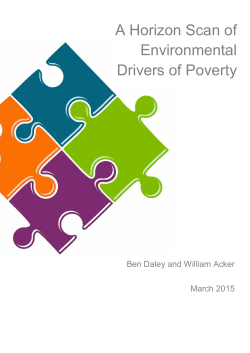 A Horizon Scan of Environmental Drivers of Poverty