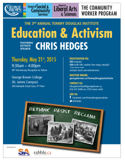 Education & Activism