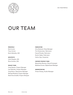 our team - RAC Design Build