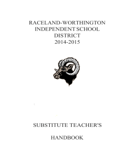 Substitute_Handbook - Raceland