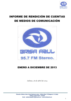 AÃ±o 2013 - Radio Brisa Azul 95.7 Salinas Ecuador