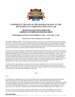 RCCS 2015 ON SALE FINAL - Radio City Christmas Spectacular
