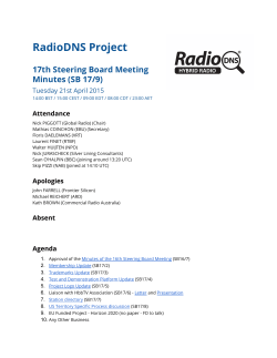 Minutes - RadioDNS
