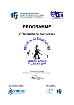 Programme of the conference is available as pdf
