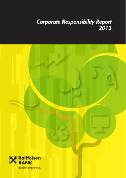 Corporate Responsibility Report 2013
