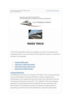 INSIDE TRACK - Rail Working Group