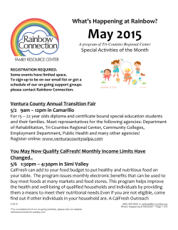May 2015 - Rainbow Connection Family Resource Center