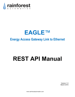 EAGLEâ¢ REST API Manual