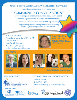 community conversation - Ruth & Norman Rales Jewish Family