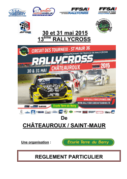 RÃ©glement - rallycross de chateauroux