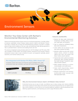 Environment Sensors Data Sheet