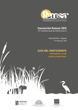 GUÃA DEL PARTICIPANTE ConvenciÃ³n Ramsar 2015