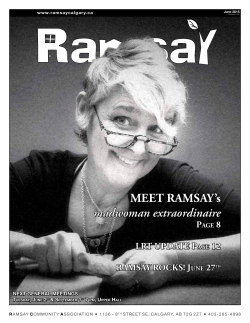 June 2015 newsletter - Ramsay Community Association in Calgary