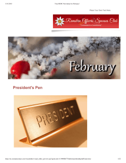 February Newsletter - Ramstein Officers` Spouses Club