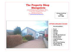 View property schedule - Perthshire Solicitors Property Centre