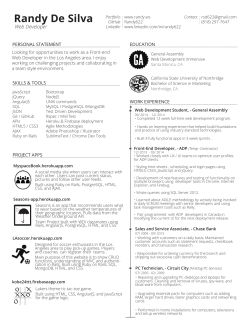 Resume --PDF Version