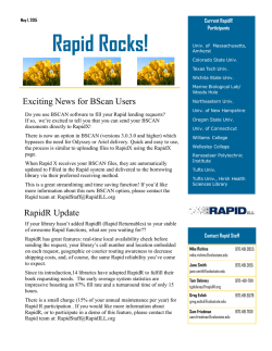 BScan and RapidR Update