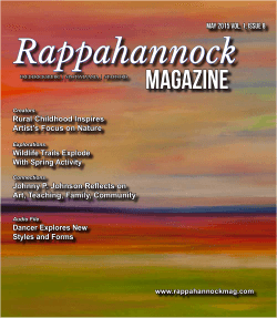 Rappahannock Magazine 5 Vol. 1, Issue 8 May 2015