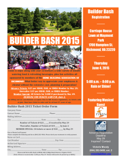 BUILDER BASH 2015 - The Richmond Association of REALTORS