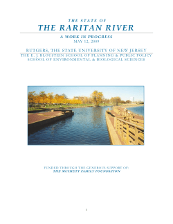 The State of the Raritan River: A Work in Progress