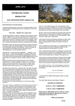Please click here to view or April 2015 Newsletter.