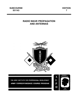radio wave propagation and antennas