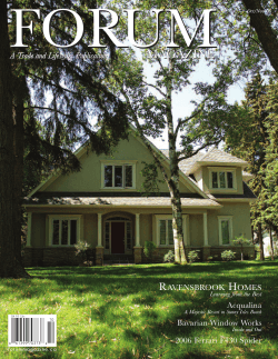 A Trade and Lifestyles Publication