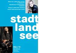 stadtlandsee MÃ¤rz 2015 - Kulturmagazin der