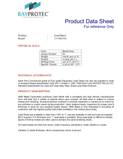 Product Data Sheet