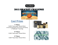 2015 BRACKET CHALLENGE Cool Prizes