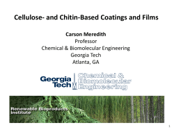 Cellulose- and Chitin- Based Coatings and Films