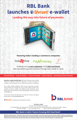 RBL Bank launches e