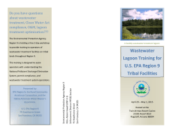 Wastewater Lagoon Training for U.S. EPA Region 9 Tribal Facilities
