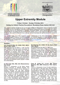 SEE151002-Upper-Extr.. - The Royal College of Chiropractors