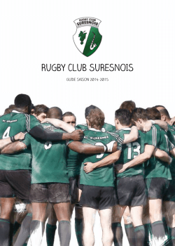 Annuaire 2015 - Rugby Club Suresnois