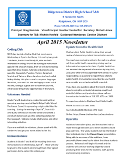 RDHS 7-8 April News - Ridgetown District High School