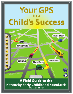 to a A Field Guide to the Kentucky Early Childhood Standards Three