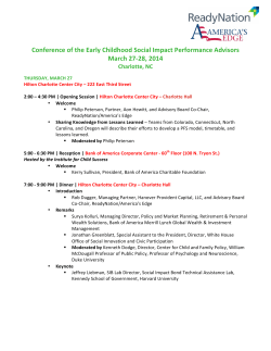 Conference of the Early Childhood Social Impact Performance