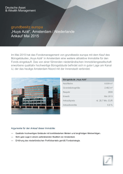 Huys Azie - Deutsche Asset & Wealth Management