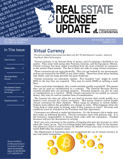 Volume 8, Issue 1 - Runstad Center for Real Estate Studies