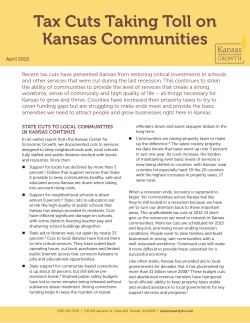 Tax Cuts Taking Toll on Kansas Communities