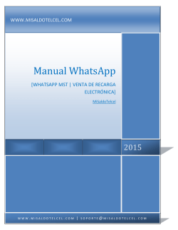 Manual WhatsApp - Recargas Todo Mexico