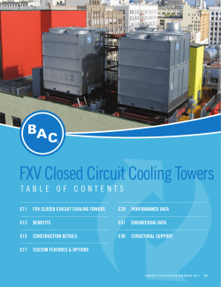 BAC Closed Circuit Series FXV Product Catalog