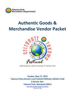 Authentic Goods & Merchandise Vendor Packet